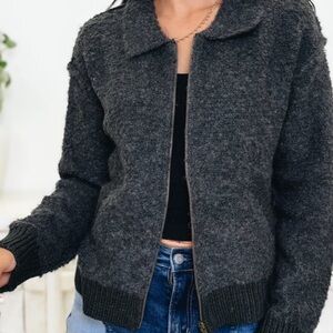 NEW Women's Charcoal Gray Jacket by Mystree